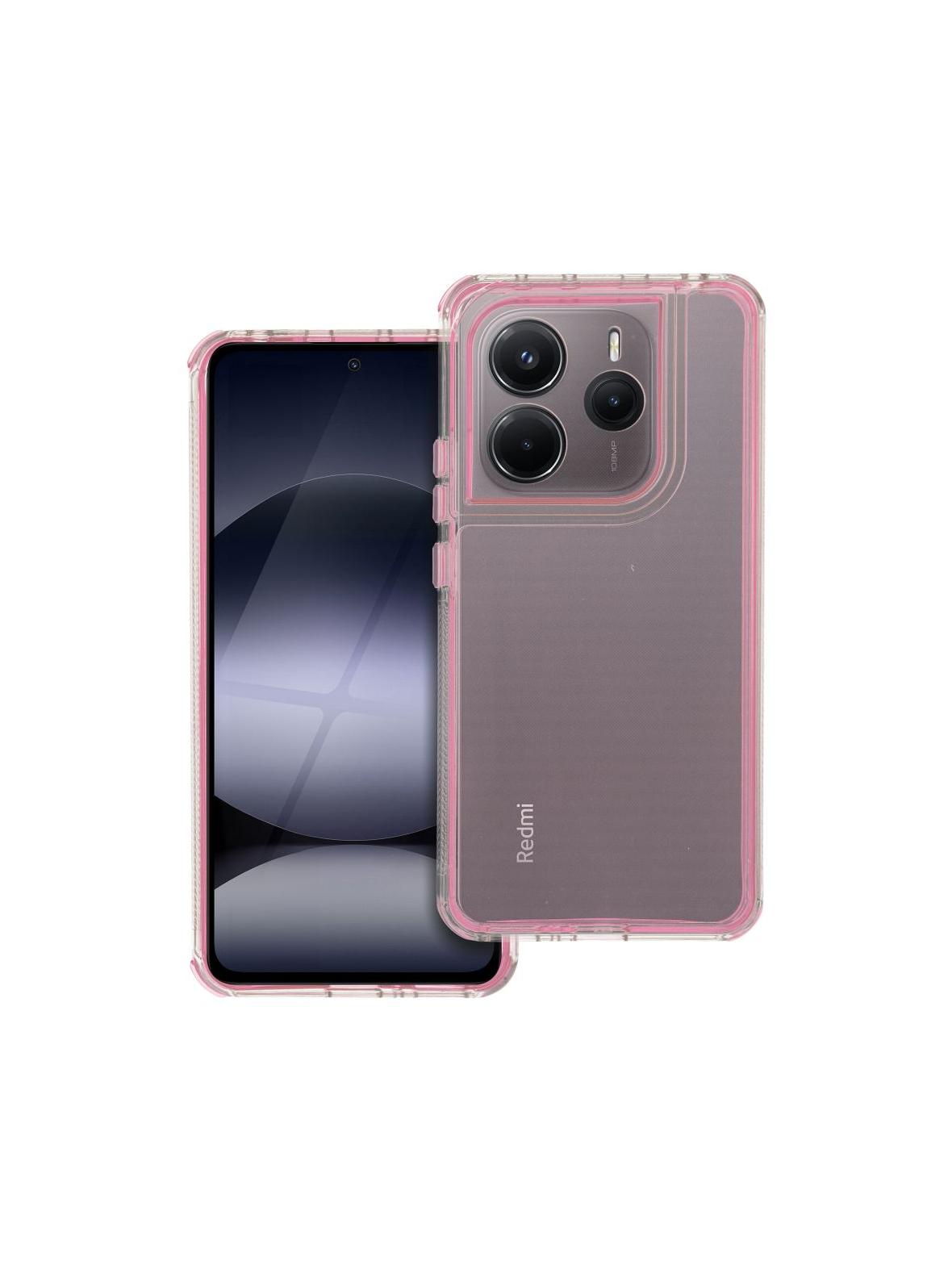 Futerał MATRIX CLEAR do XIAOMI Redmi Note 14 5G pudrowy róż