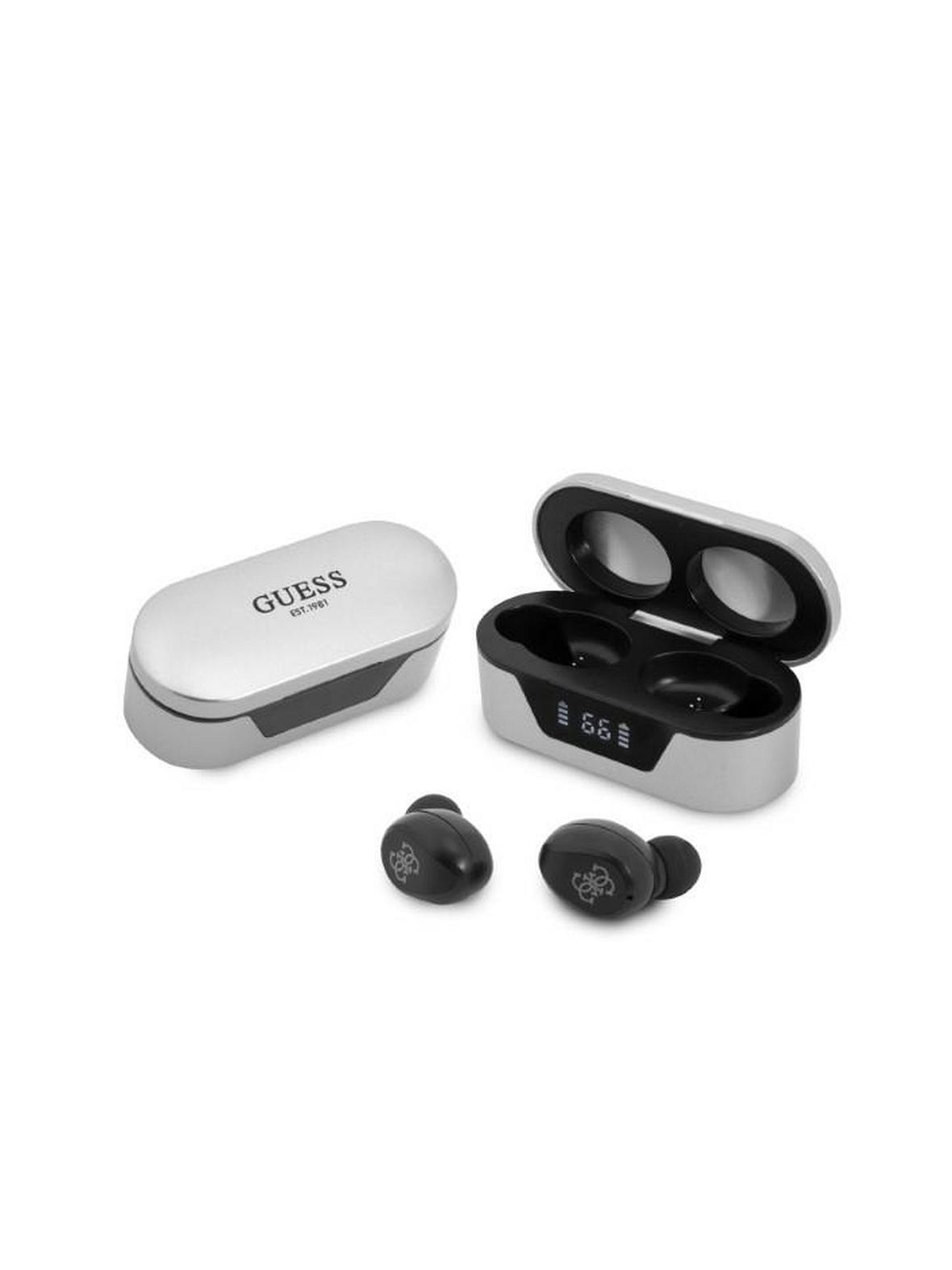 GUESS słuchawki bezprzewodowe bluetooth TWS + stacja dokująca GUTWST31EG (BT5 Classic) szare