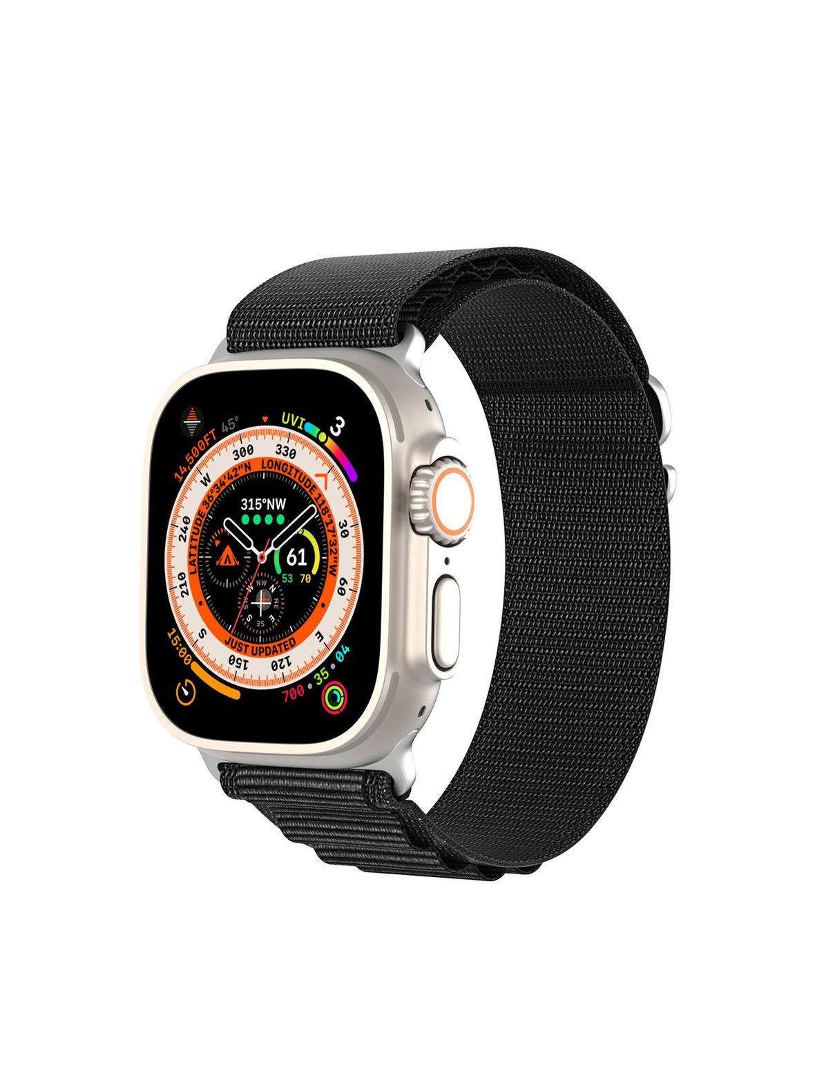 DUX DUCIS pasek GS nylonowy do Apple Watch 42 / 44 / 45 / 49 mm czarny