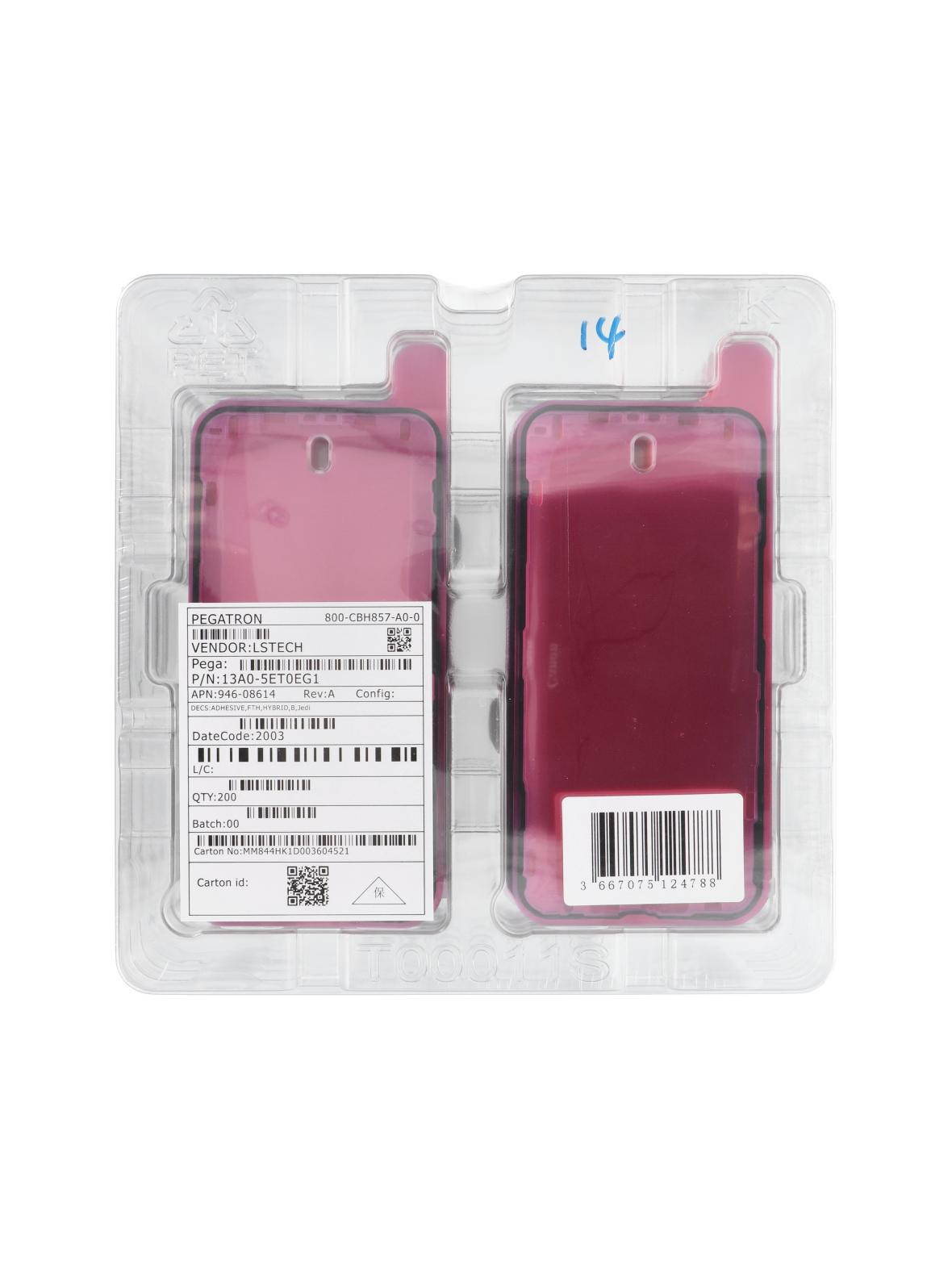 ServicePack Taśma klejąca uszczelka wyświetlacza do iPhone 14 (opakowanie 200szt)