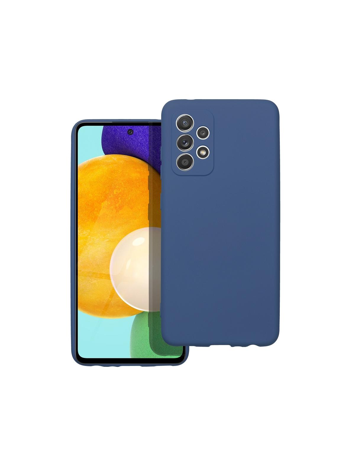 Futerał SILICONE do SAMSUNG A52 5G / A52 LTE ( 4G ) / A52S niebieski