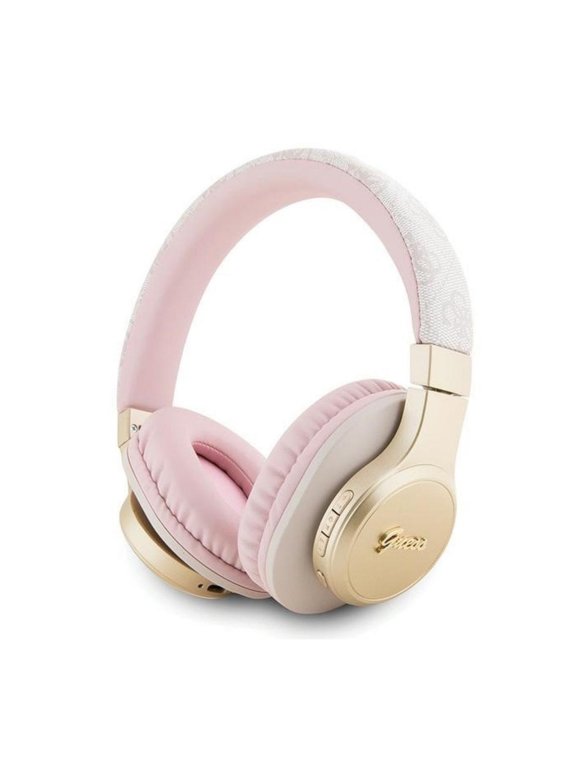 GUESS słuchawki bezprzewodowe bluetooth nauszne GUBH604GEMP (4G Script) różowe