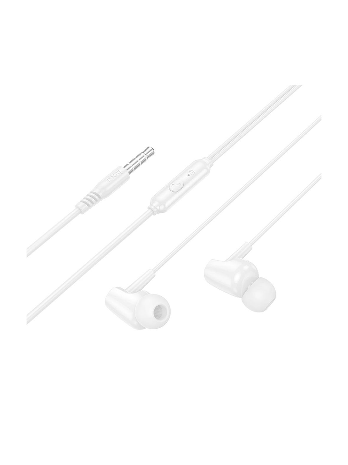 Słuchawki przewodowe douszne Jack 3,5 mm Hoco M112 białe