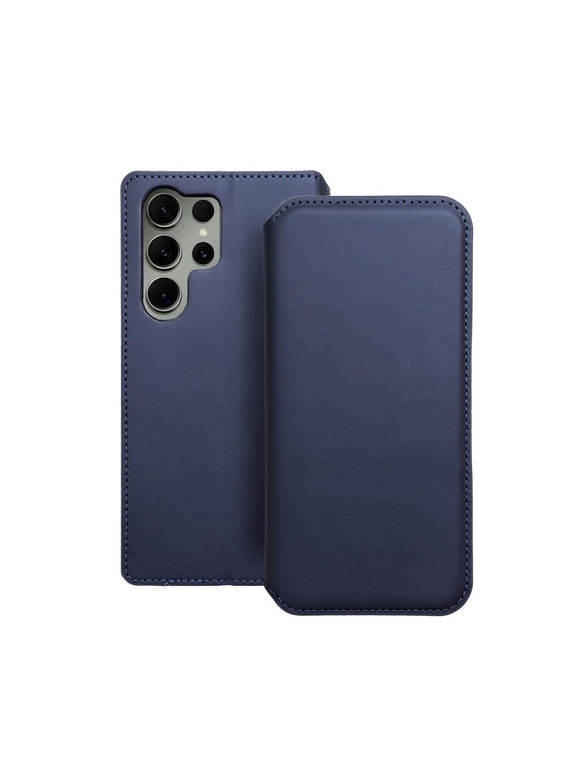 Kabura DUAL POCKET Book do SAMSUNG S23 Ultra granatowy