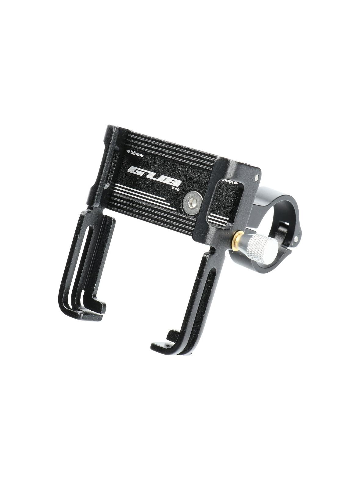 GUB uchwyt rowerowy na kierownicę P10 Aluminium + silikonowy uchwyt czarny