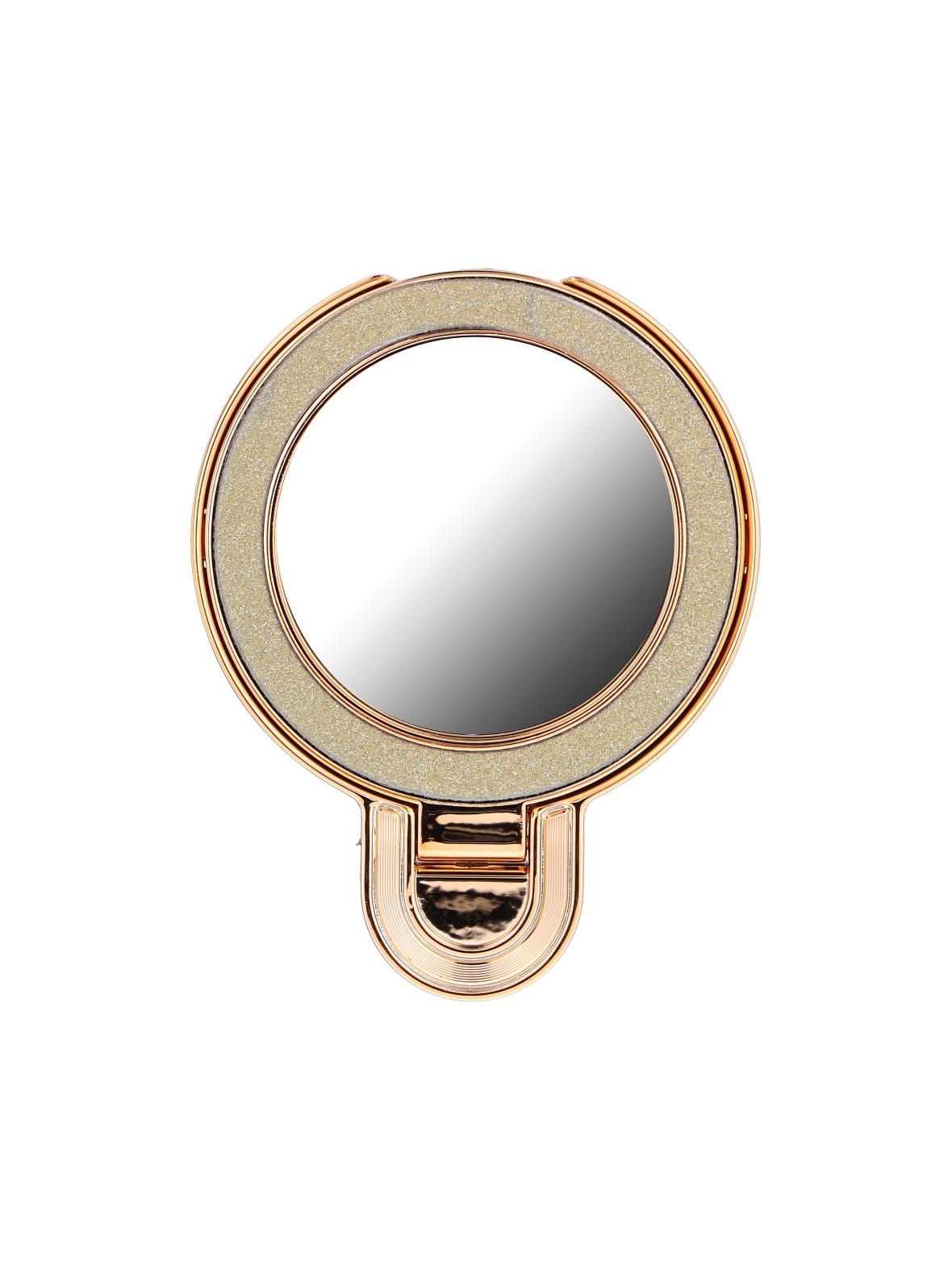 Stojak na telefon CIRCLE MIRROR - naklejany - złoty