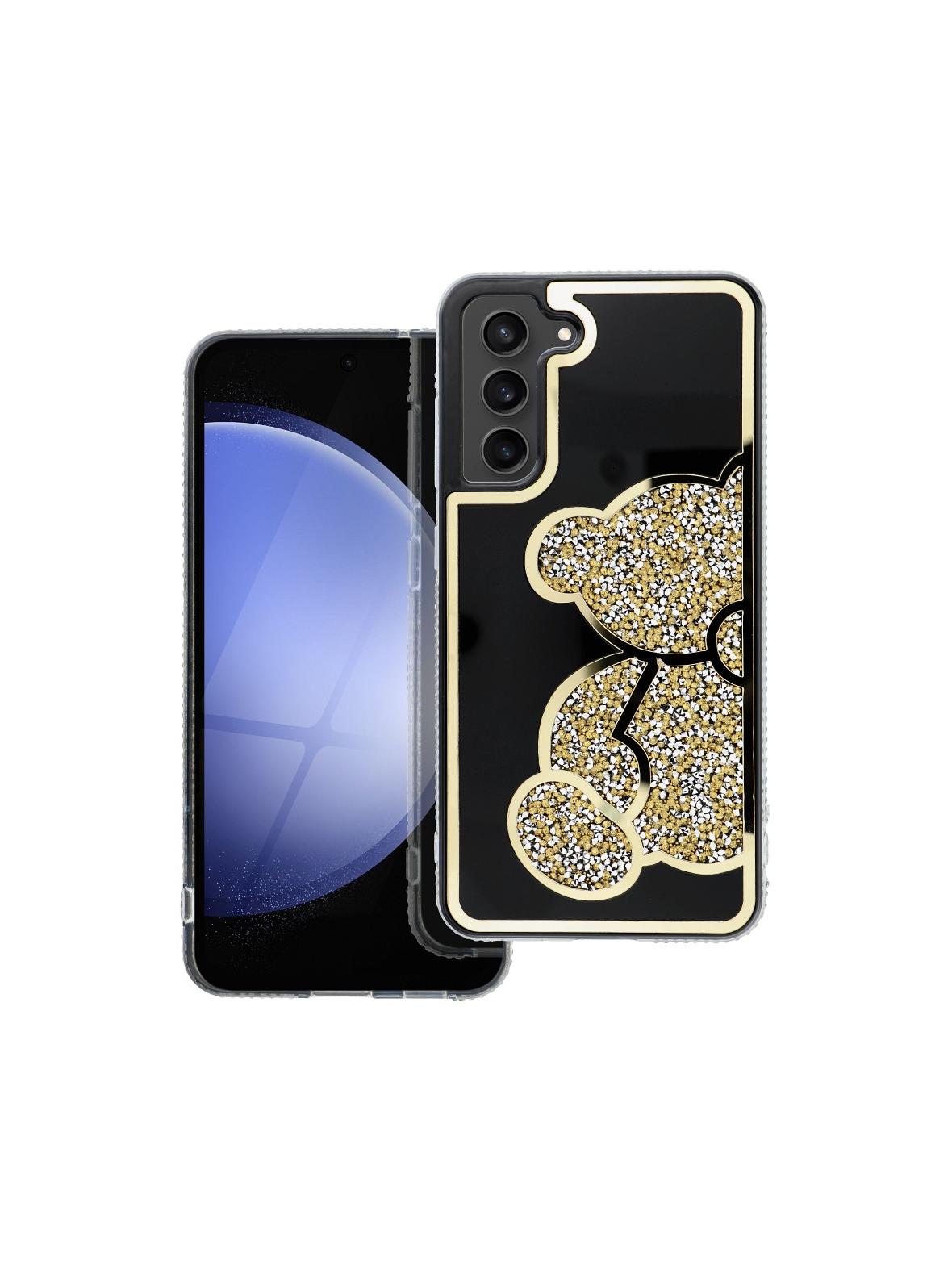 Futerał TEDDY BEAR do SAMSUNG A54 złoty