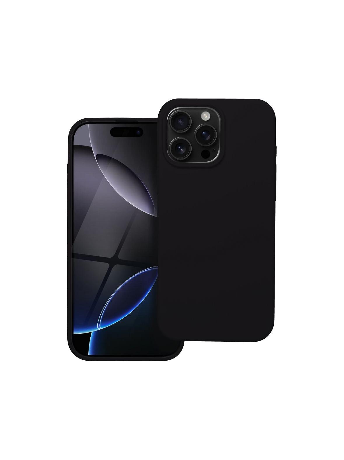 Futerał SILICONE do IPHONE 16 Pro Max czarny