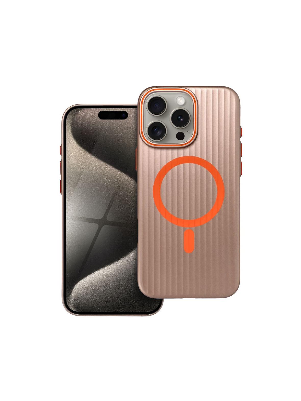 Futerał SIMPLY kompatybilny z MagSafe do IPHONE 16 Pro Max tytan pustynny