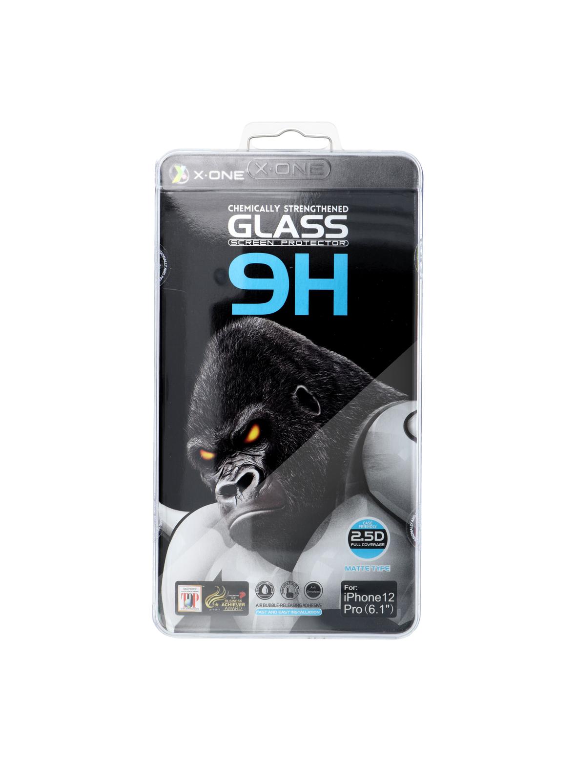 Szkło hartowane X-ONE Full Cover Extra Strong Matowe - do iPhone 15 Plus/16 Plus (full glue) czarny