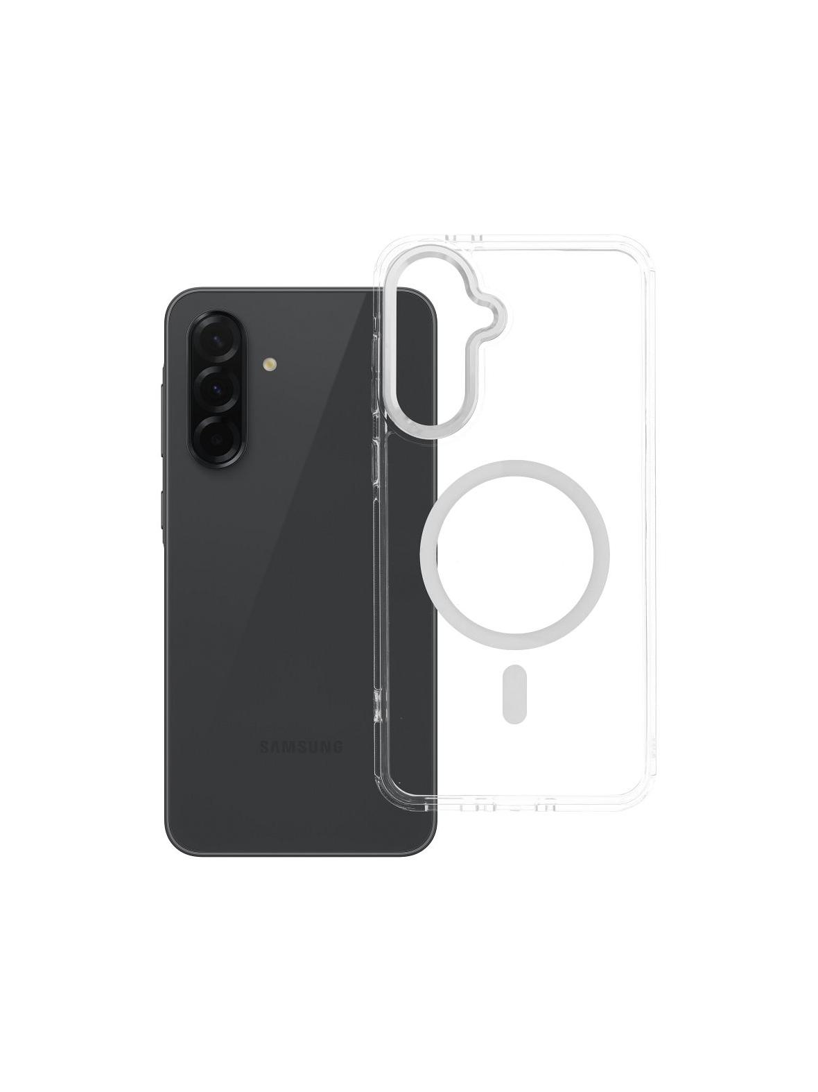 Futerał FRAME CLEAR HYBRID MAG COVER kompatybilny z MagSafe do SAMSUNG A36 transparentny