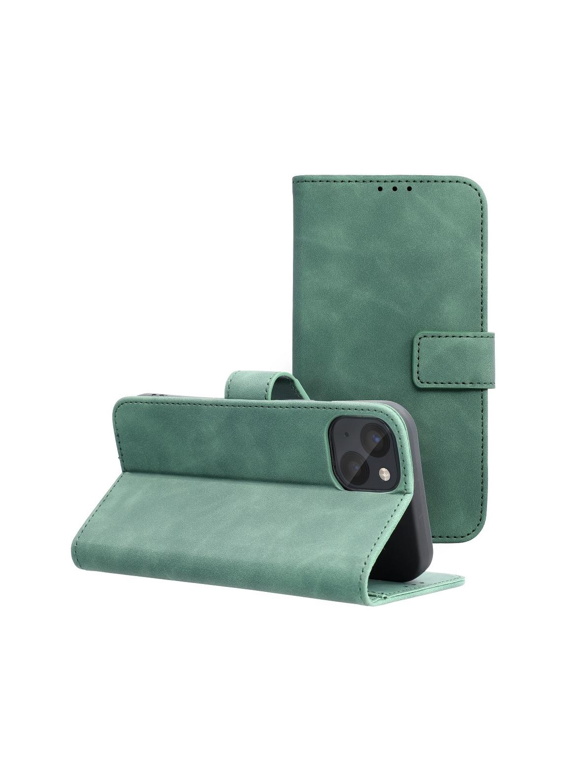 Kabura TENDER Book do IPHONE 13 zielony