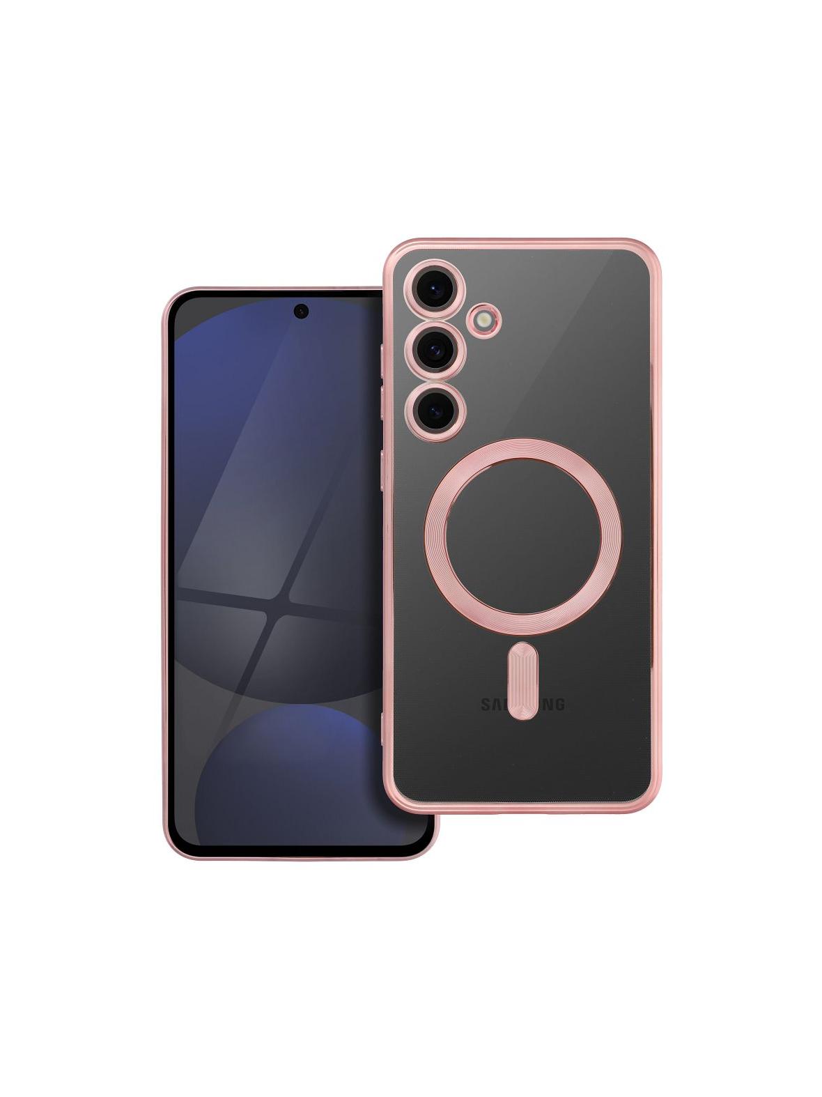 Futerał ELECTRO MAG COVER kompatybilny z MagSafe do SAMSUNG S24 FE złoty róż