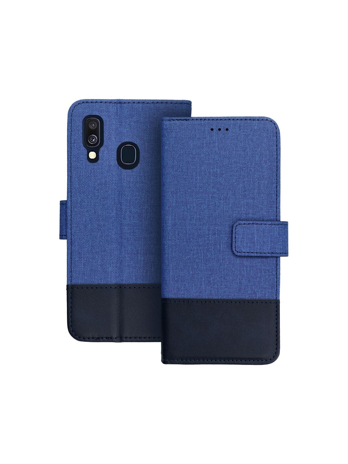 Kabura GOMMA Book do SAMSUNG A40 niebieski