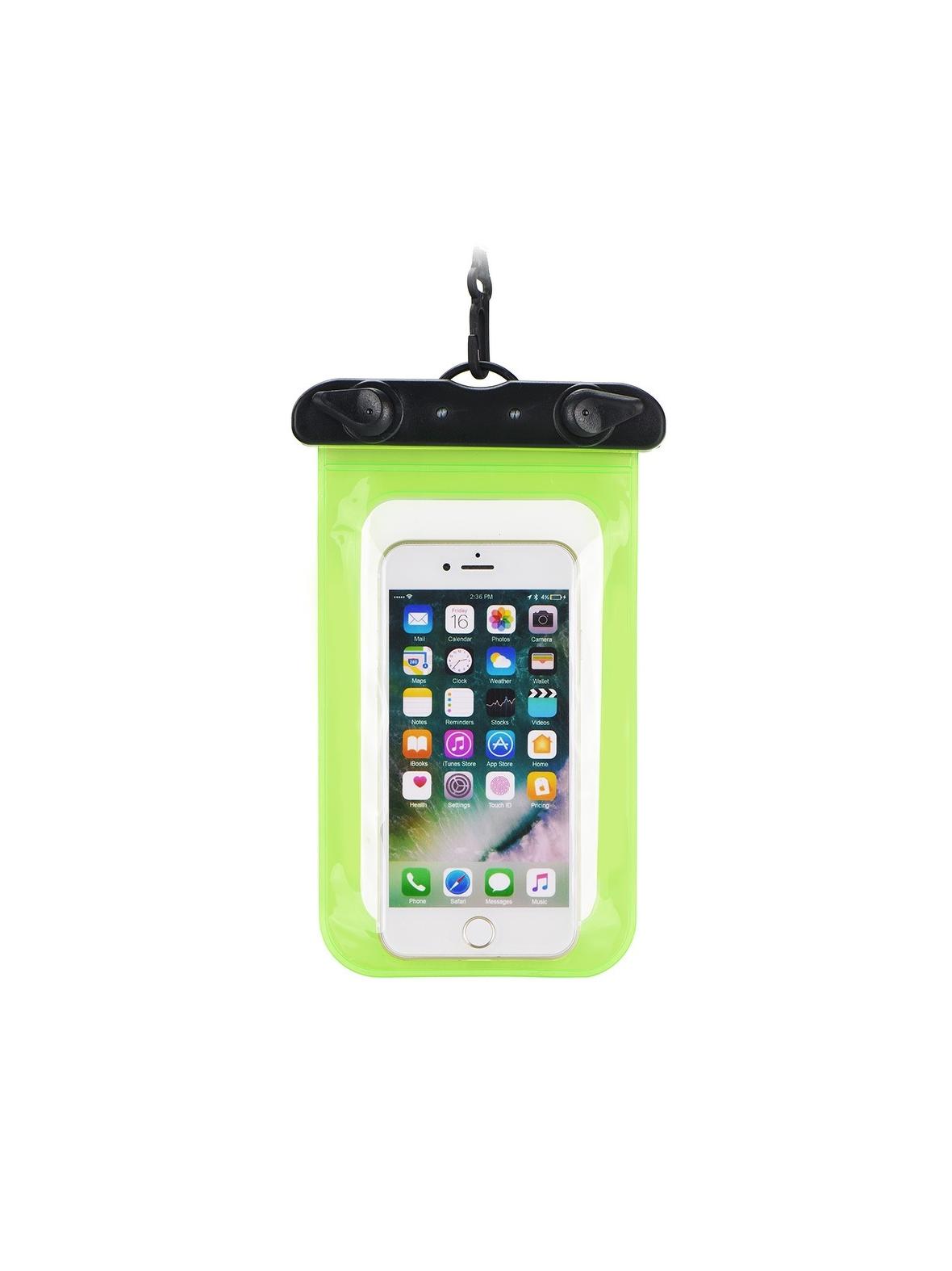 Etui wodoodporne uniwersalne z plastikowym zamknięciem zielone