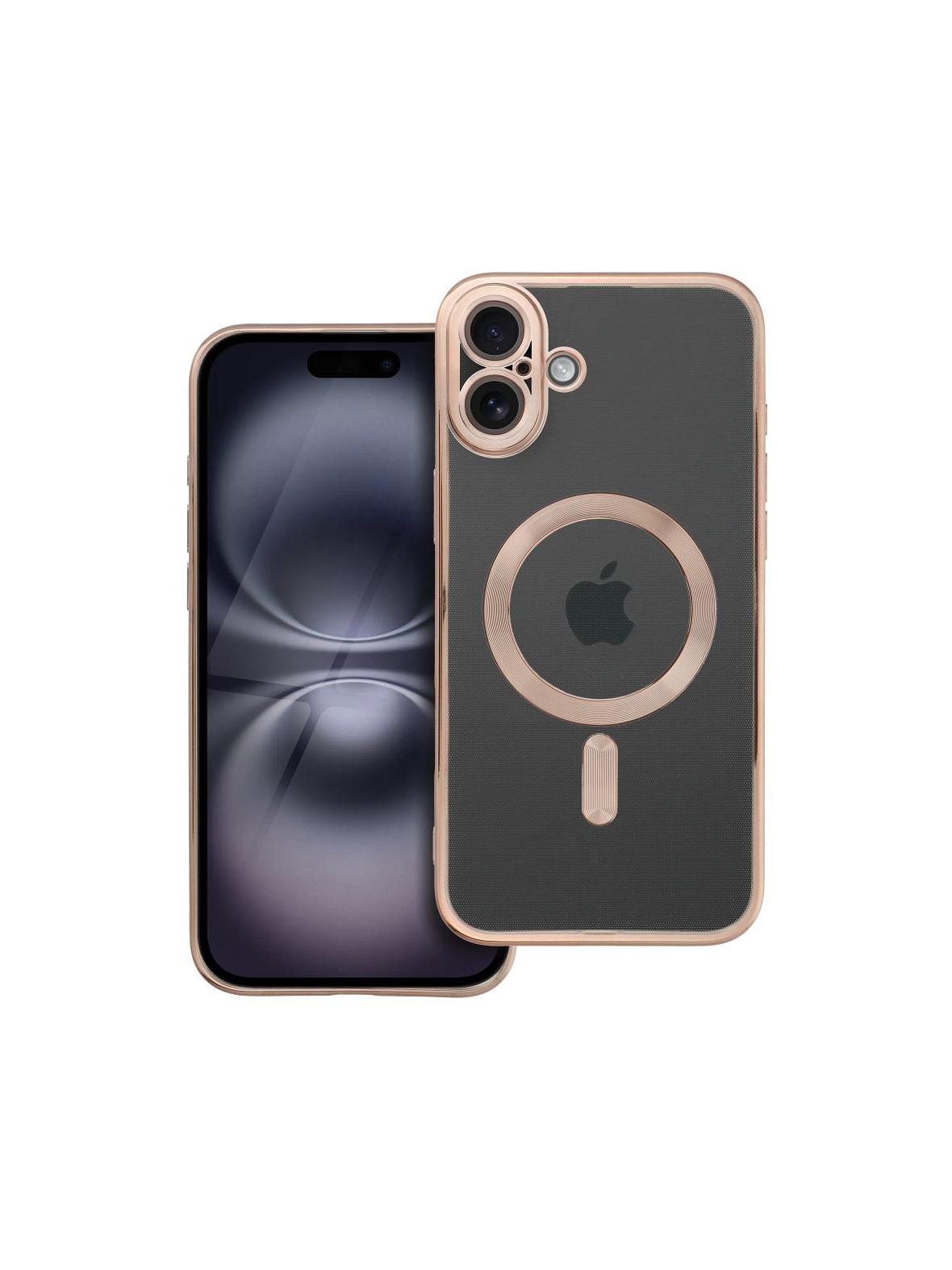 Futerał ELECTRO MAG COVER kompatybilny z MagSafe do IPHONE 16 Plus brązowy