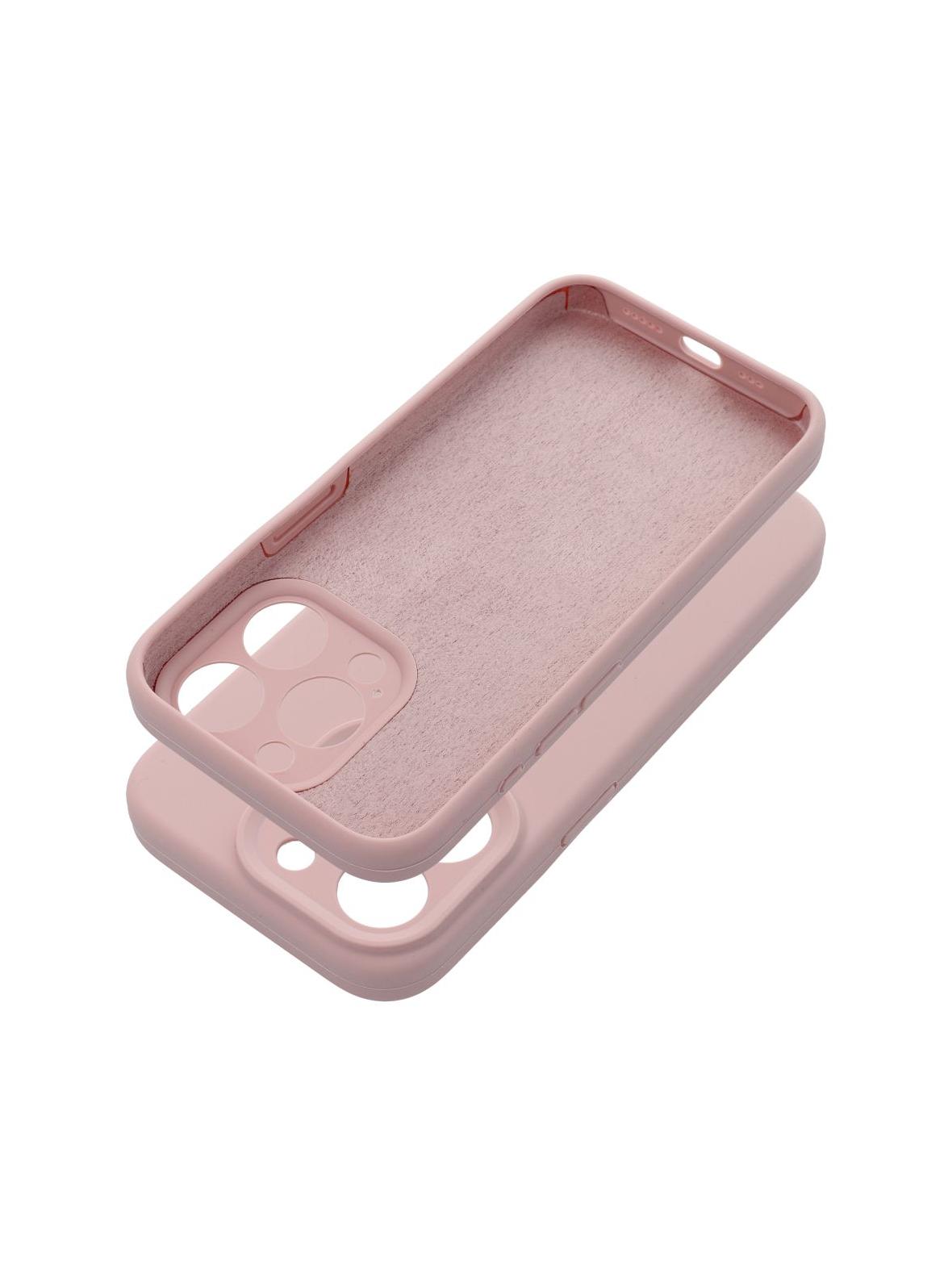 Futerał SILICONE 2mm do IPHONE 16 Plus pudrowy róż