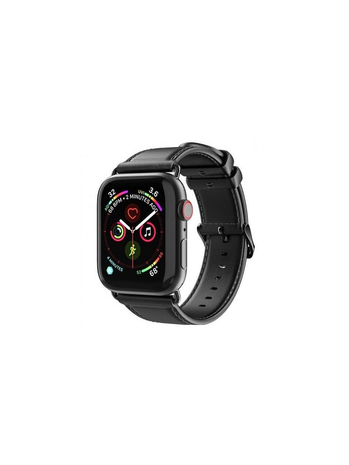 DUX DUCIS pasek YA skórzany do Apple Watch 38 / 40 / 41 mm czarny