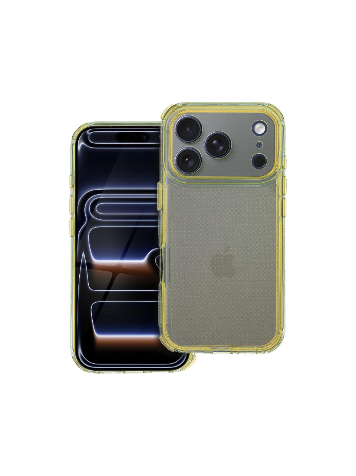 Futerał MATRIX CLEAR do IPHONE 17 Pro żółty