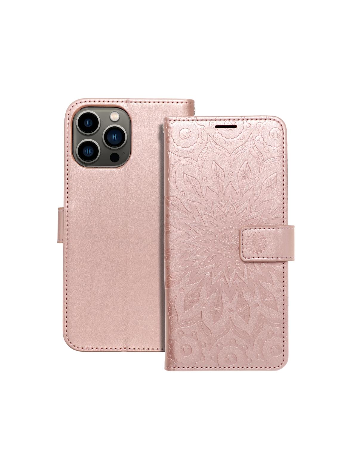 Kabura MEZZO Book do IPHONE 13 PRO MAX mandala złoty róż