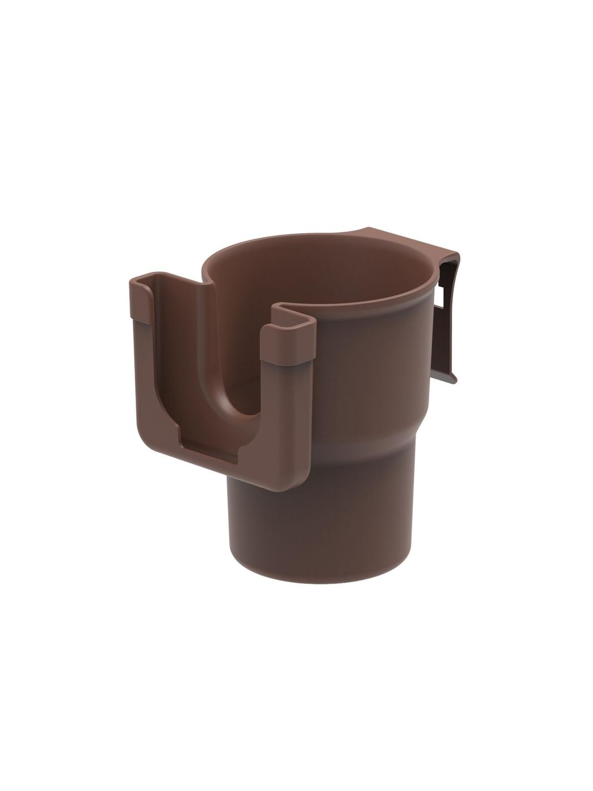 Uchwyt na kubek 2w1 brązowy
