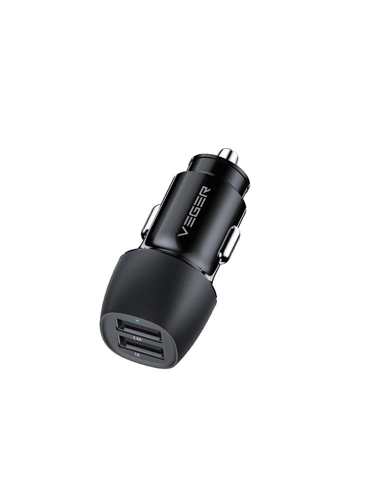 Ładowarka samochodowa VEGER 2 x USB A 3,4A 17W CC316-2A czarna