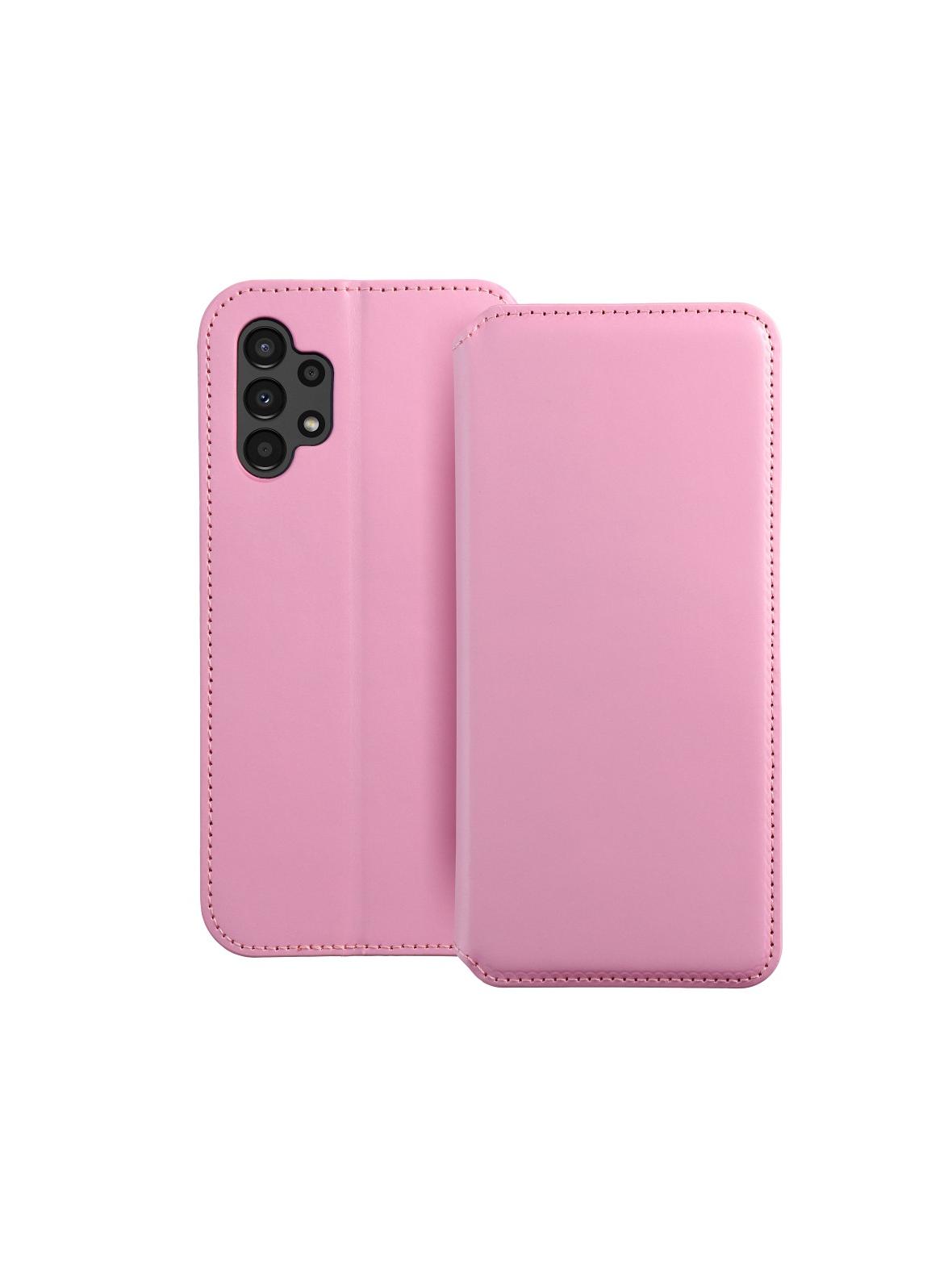 Kabura DUAL POCKET Book do SAMSUNG A13 4G jasny różowy