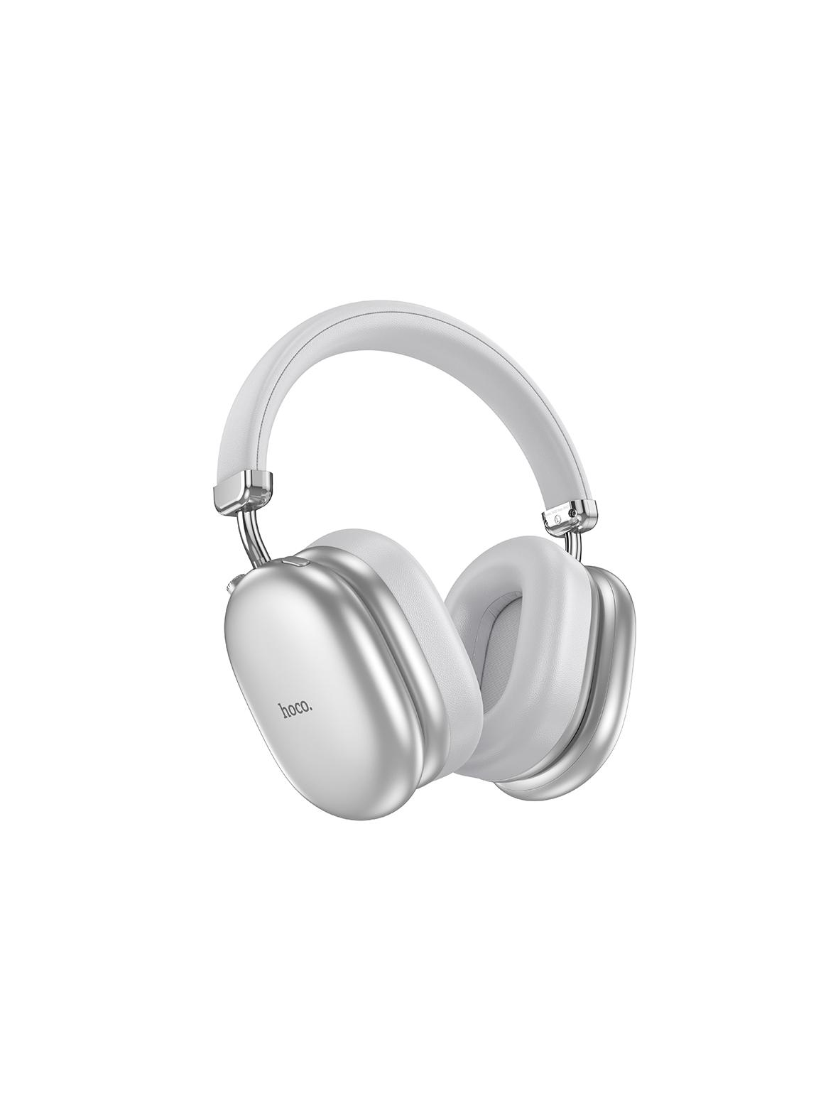 Słuchawki bezprzewodowe nauszne Hoco ANC W35 MAX srebrny