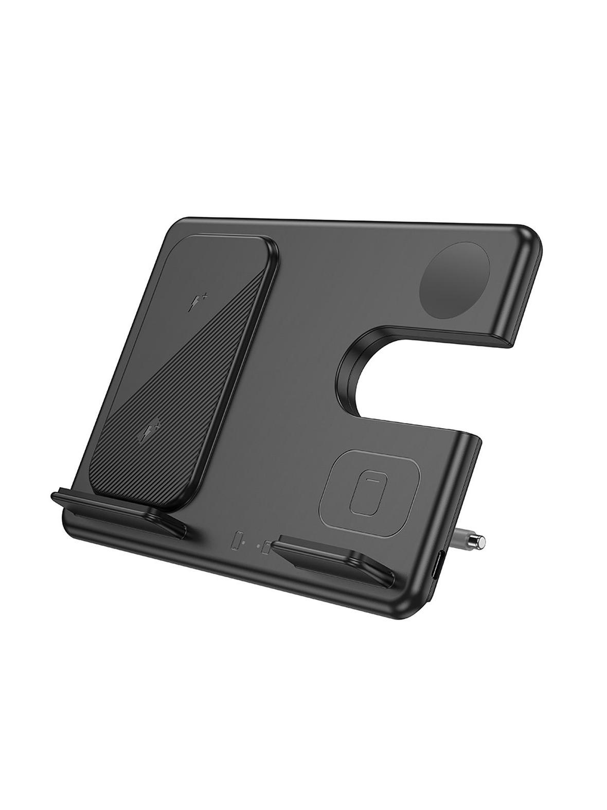 Ładowarka indukcyjna Hoco 3w1 15W kompatybilna z Samsung Watch CQ2 czarna