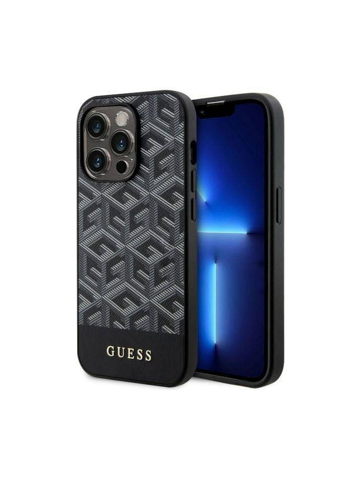 GUESS futerał do IPHONE 14 Pro GUHMP14LHGCFSEK (MAG GCUBE) czarny