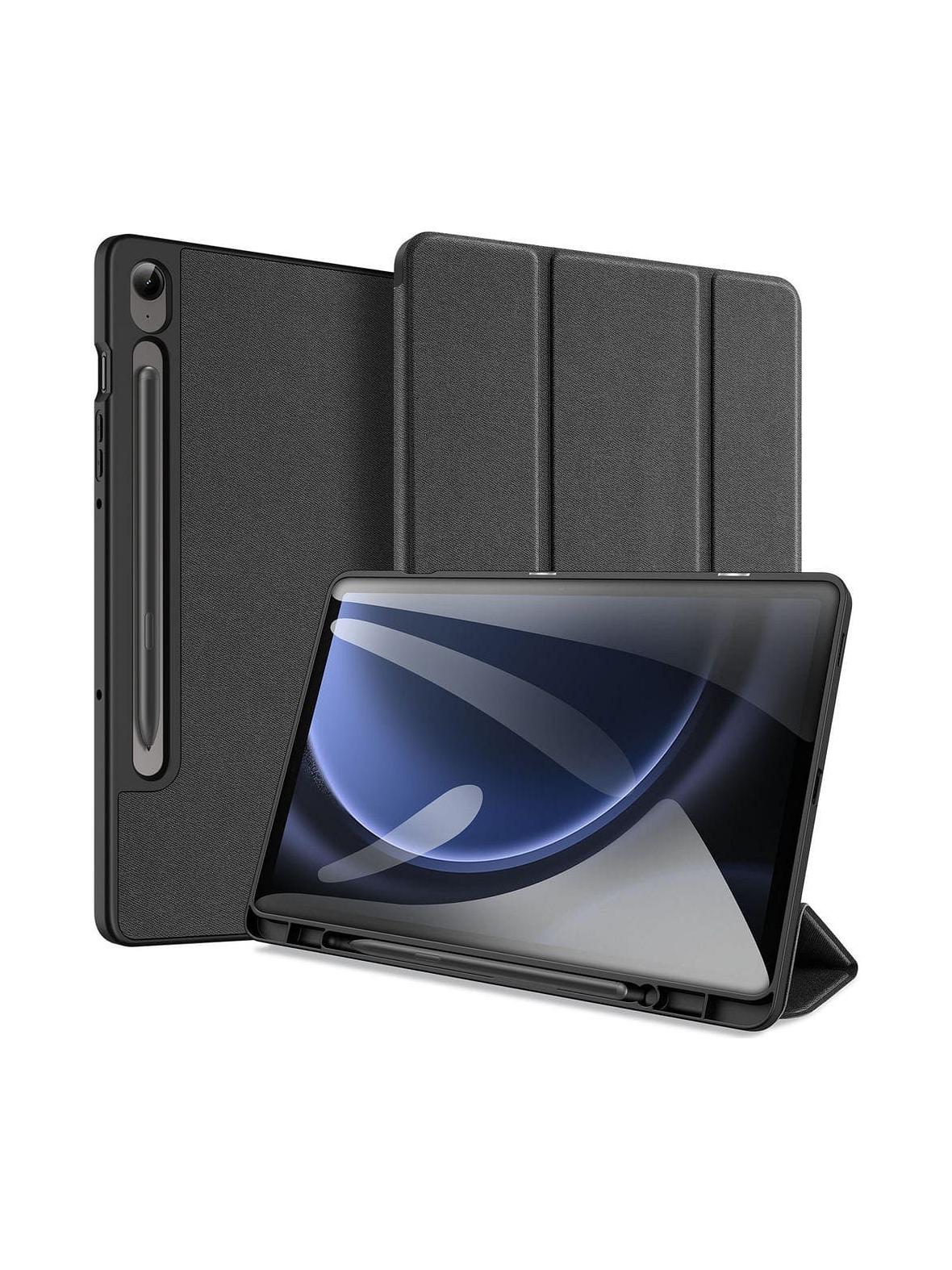 DUX DUCIS etui DOMO składane z miejscem na rysik do SAMSUNG Tab S9 FE/S10 FE czarne