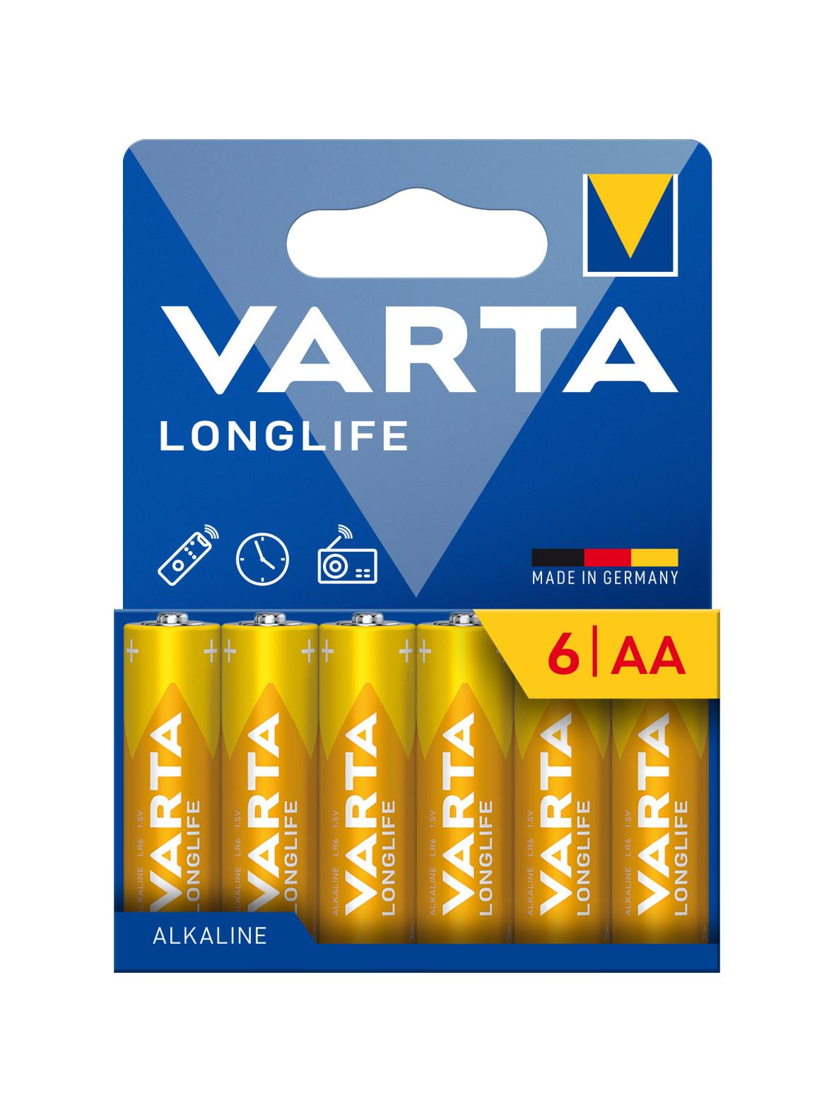 VARTA bateria alkaliczna R6 (AA) Longlife 6 szt