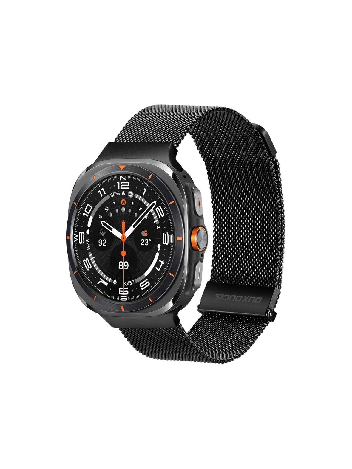 DUX DUCIS pasek MILANESE magnetyczny ze stali nierdzewnej 47 mm czarny