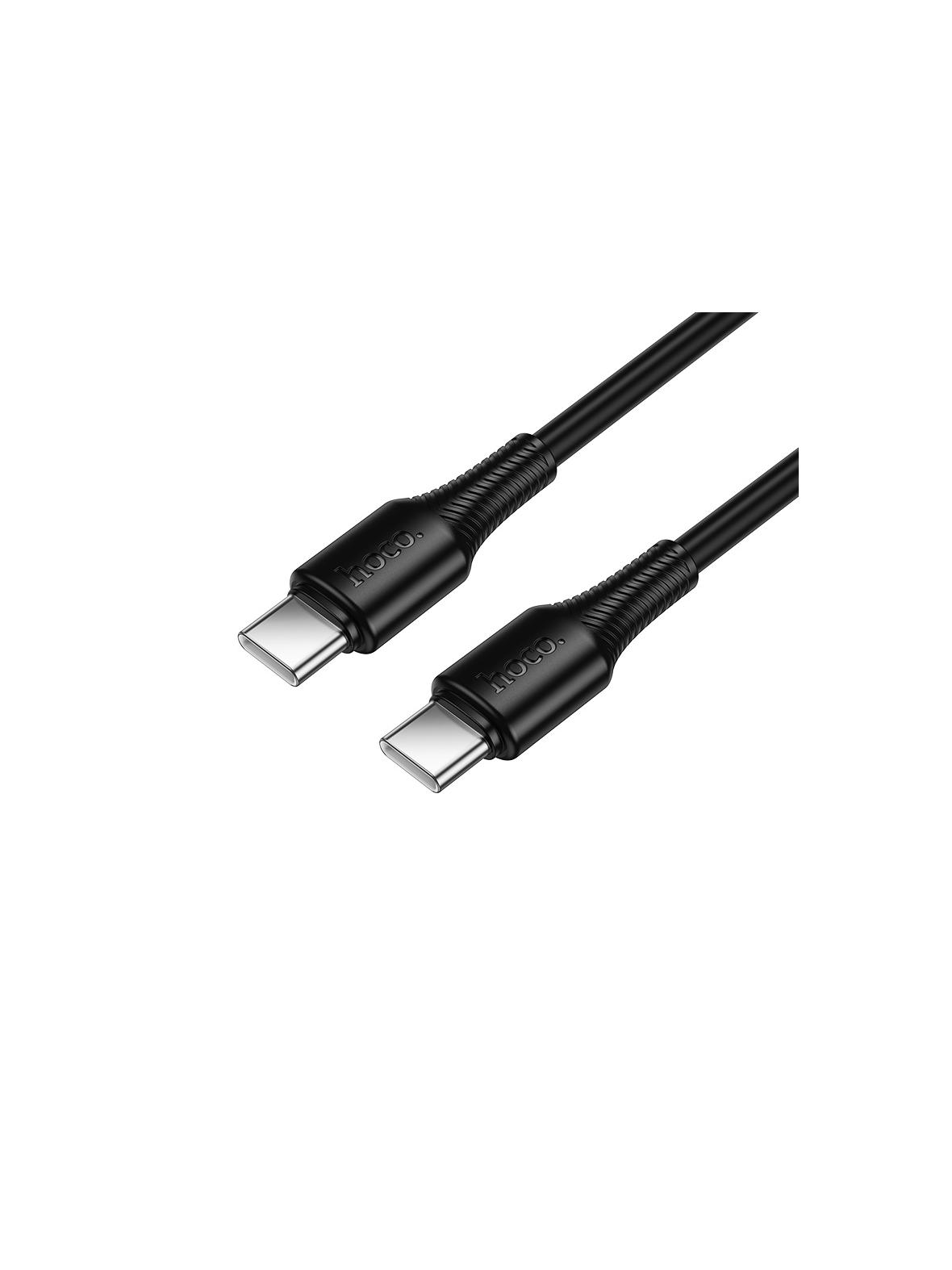 Kabel USB C do USB C Hoco 3A 60W 1 m X120 czarny