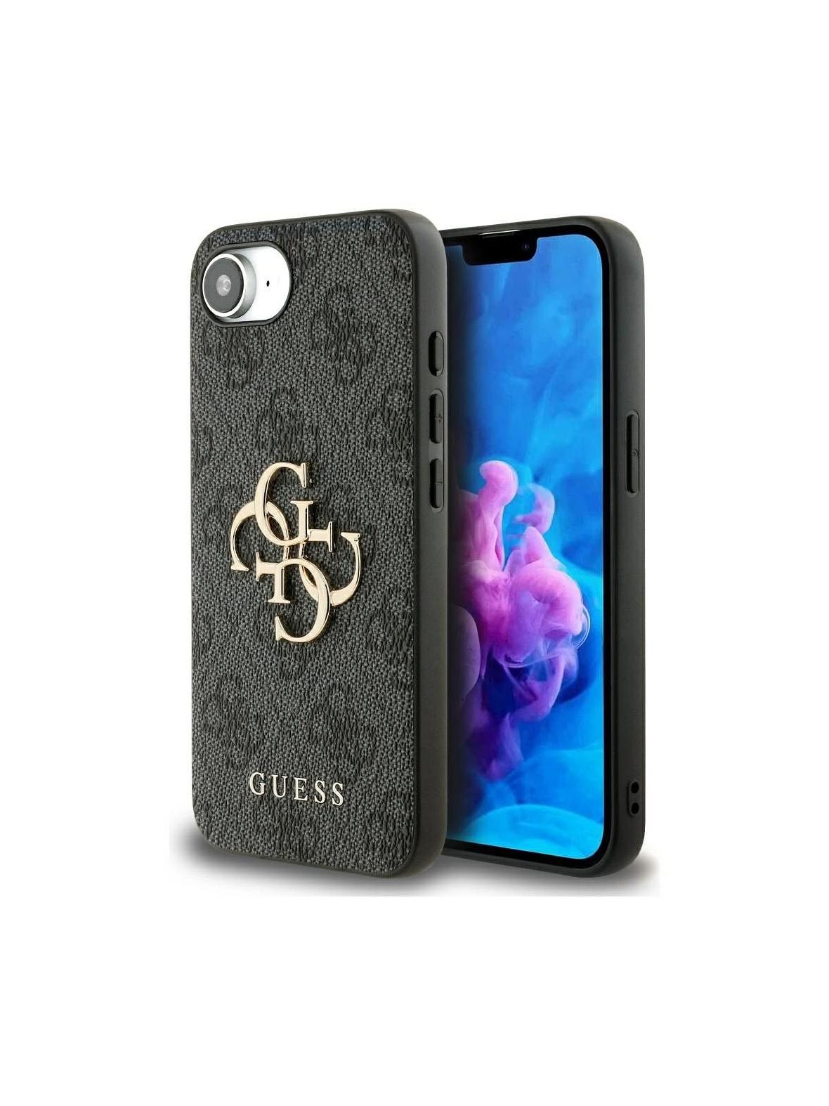 GUESS futerał do IPHONE 16e (SE 4 2025) GUHCPSE44GMGGR (4G PU Big Logo) czarny