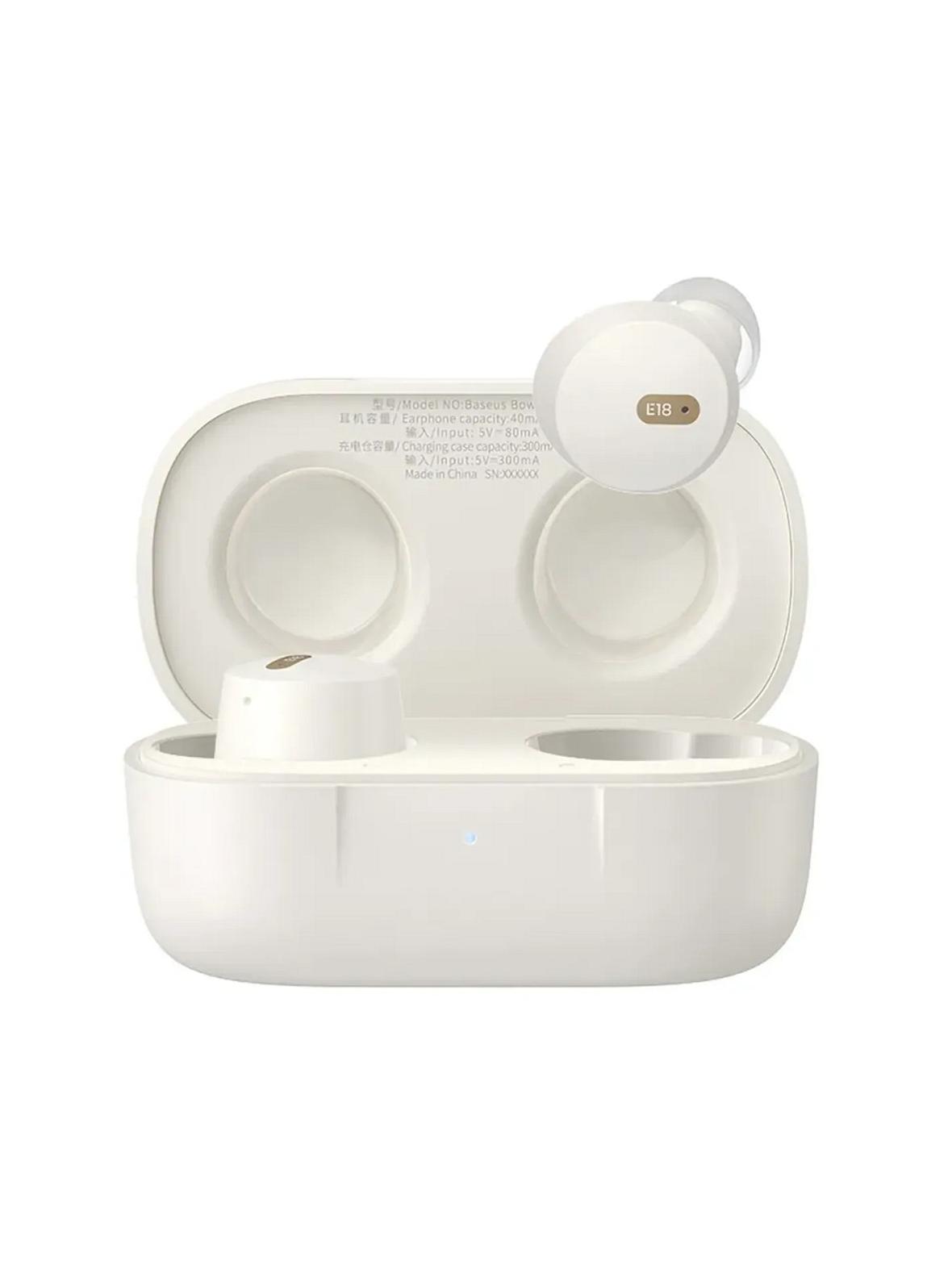 BASEUS słuchawki bezprzewodowe bluetooth TWS ENC IPX4 Bowie E18 białe