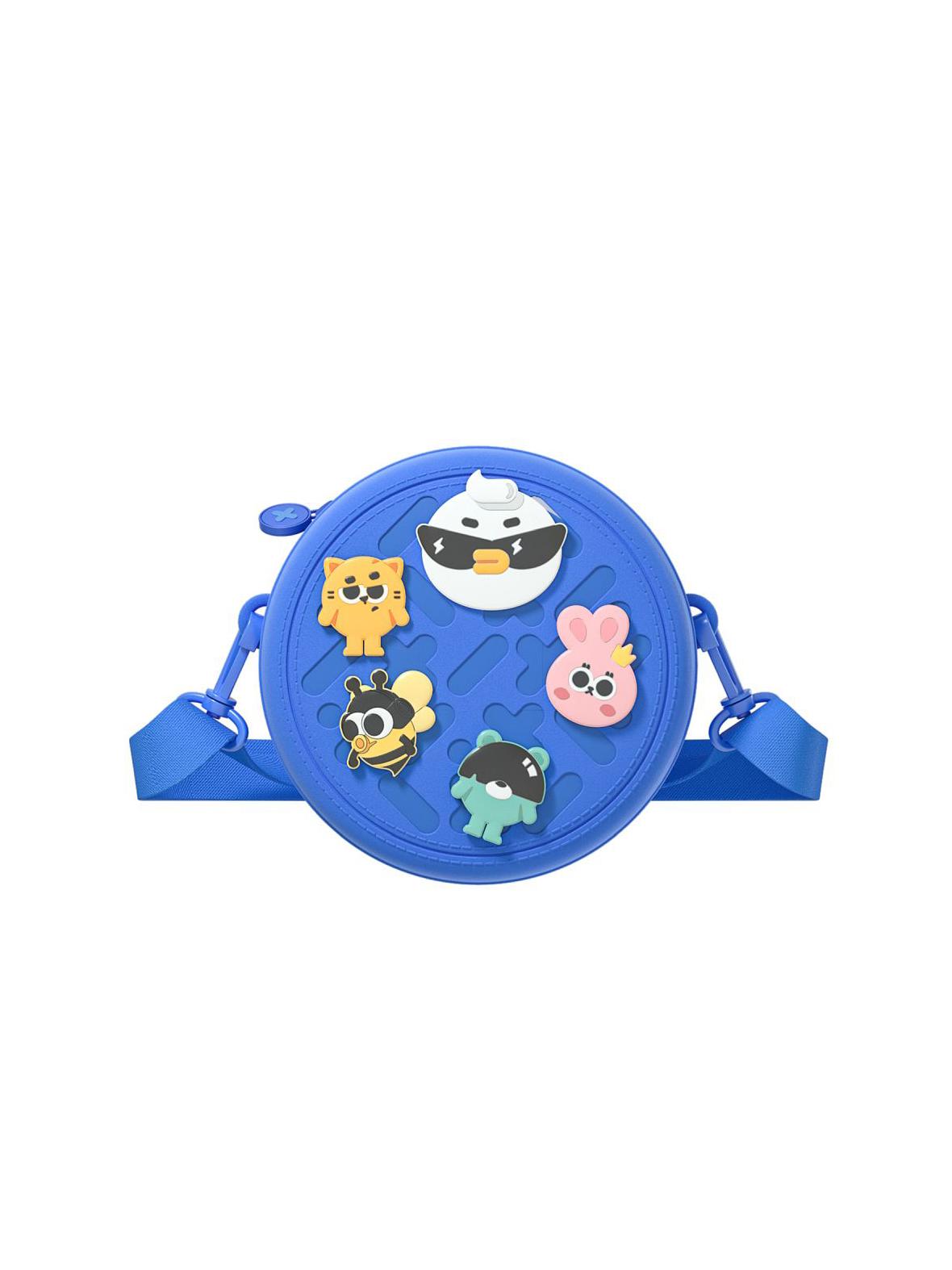 PICOCICI Mały okrągły plecak k36 niebieski