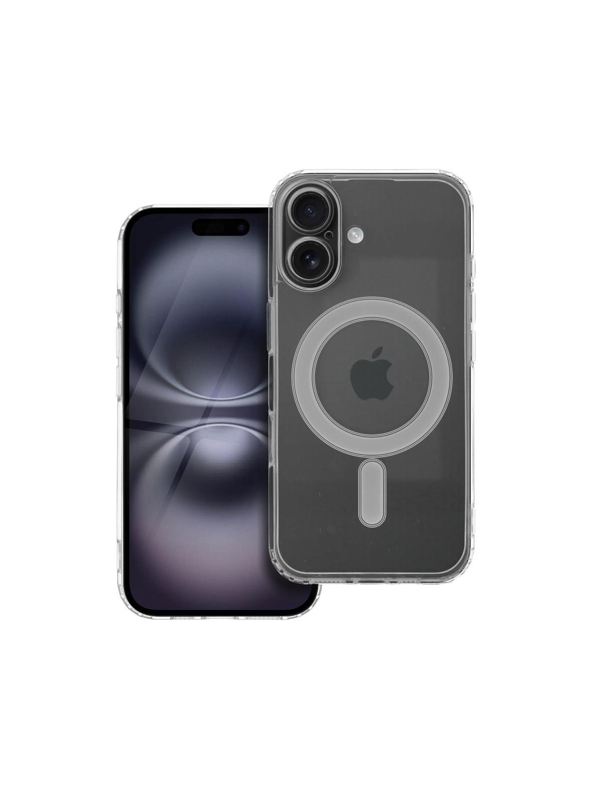 Futerał CLEAR MAG COVER z ochroną aparatu kompatybilny z MagSafe do IPHONE 16 transparentny