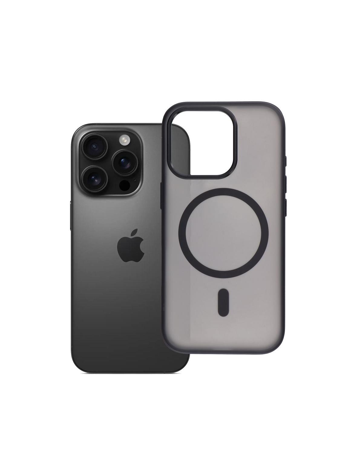 Futerał do iPhone 16 PRO Flexline Mag Cover zgodny z MagSafe czarny