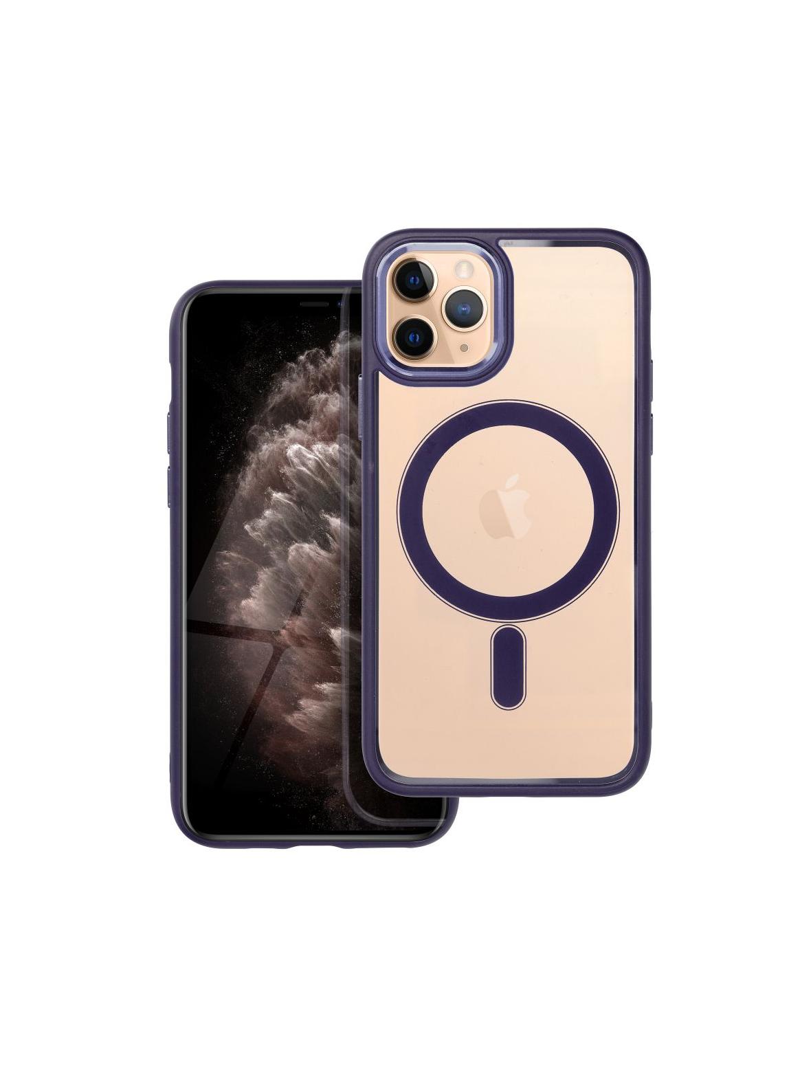Futerał COLOR EDGE MAG COVER kompatybilny z MagSafe do IPHONE 11 Pro fioletowy