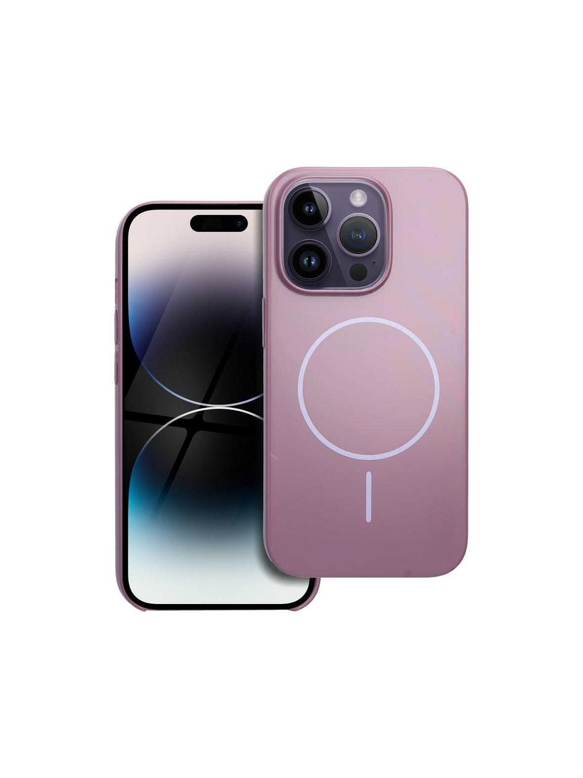 Glossy Mag Cover kompatybilny z MagSafe pasuje do IPHONE 14 PRO fioletowy