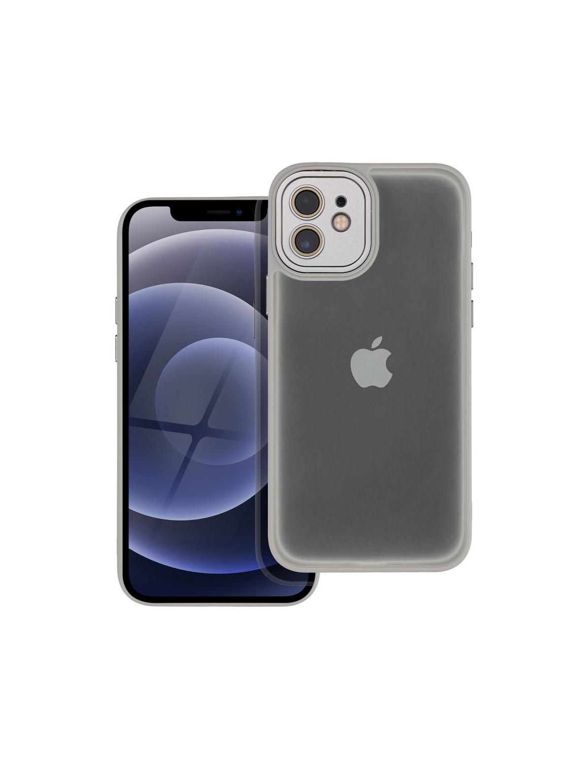 Futerał VARIETE do IPHONE 12 stalowy