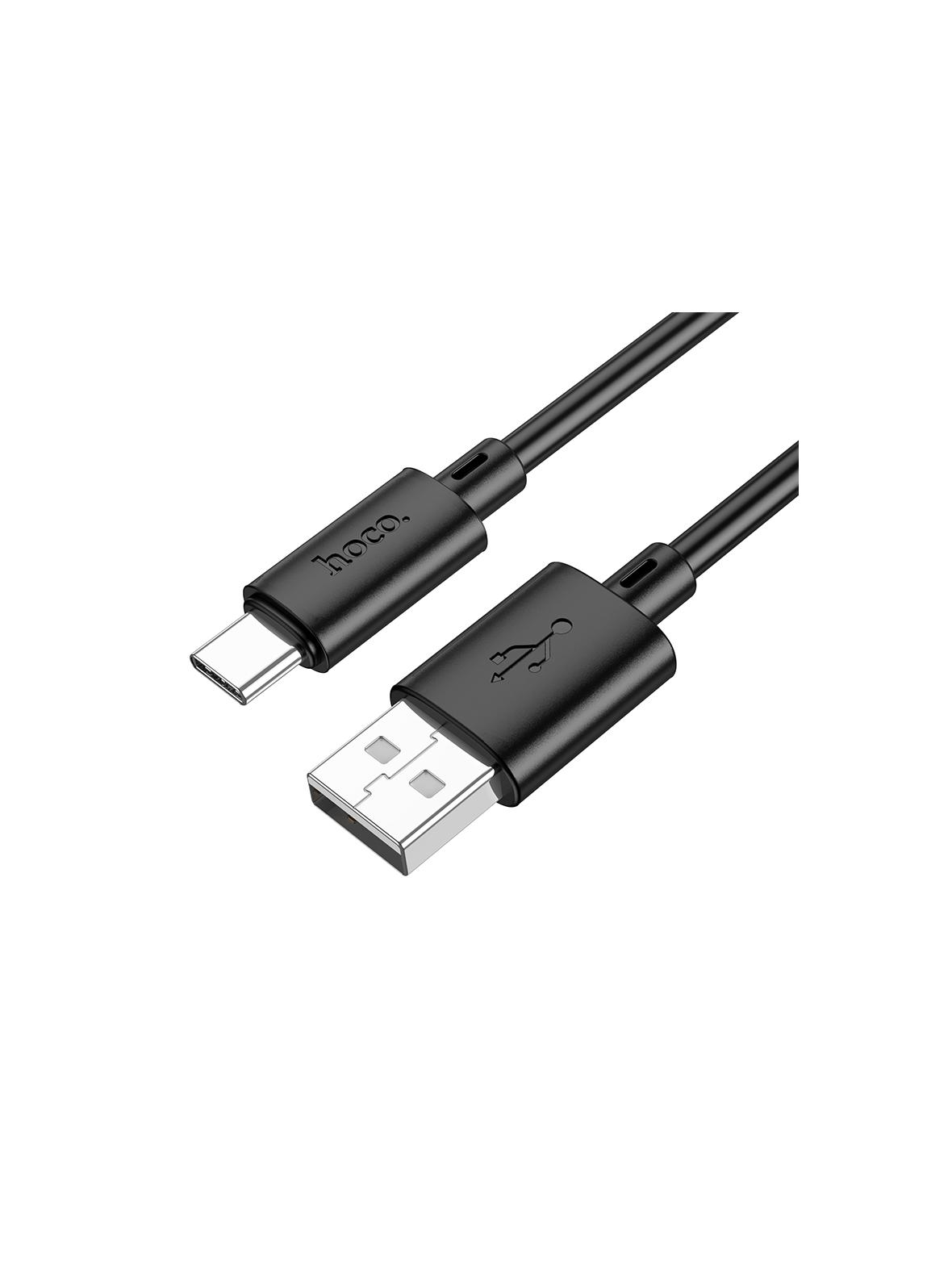 Kabel USB A do USB C Hoco 3A 2 m X88 czarny