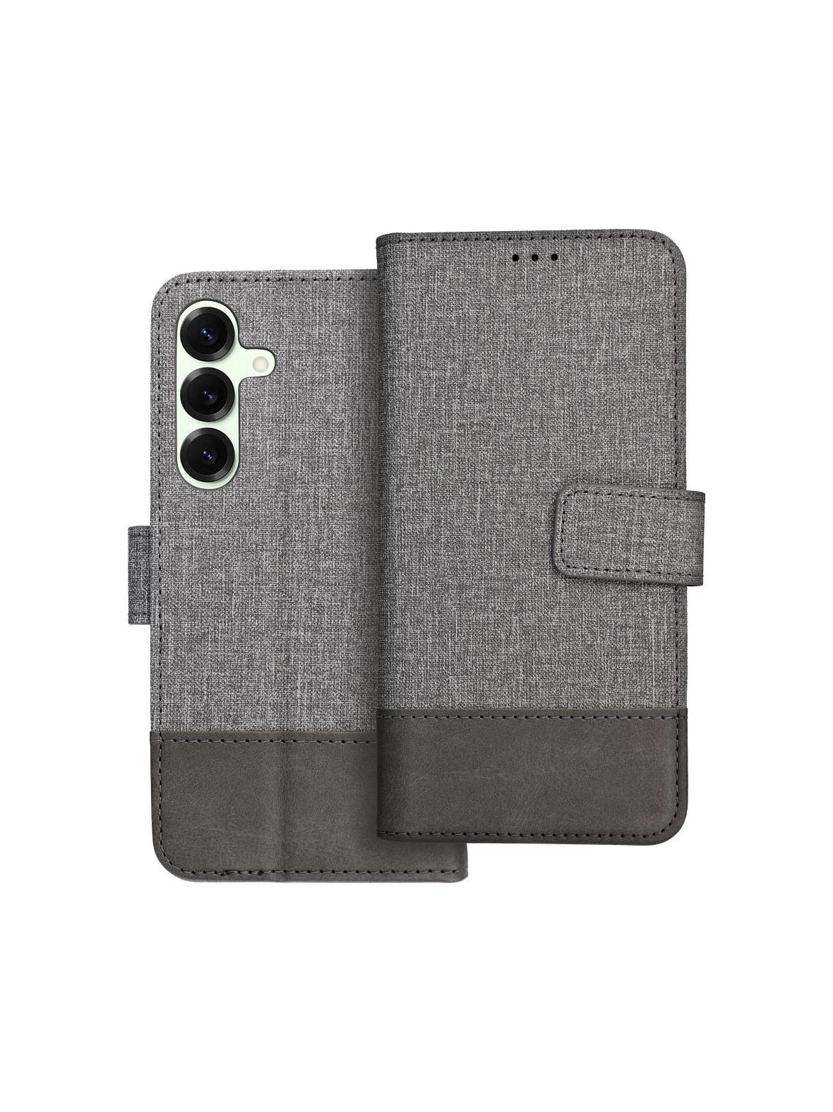 Kabura GOMMA Book do SAMSUNG S25 szary