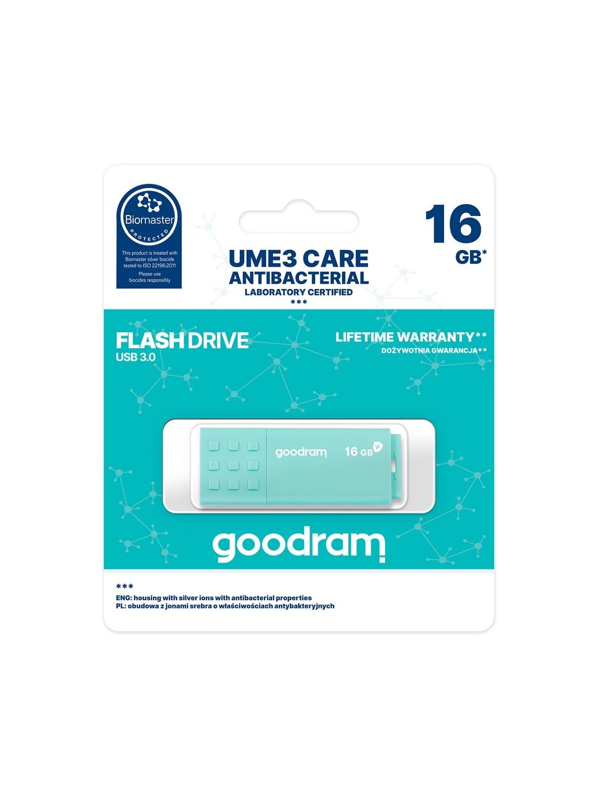 GOODRAM pendrive UME3 16GB USB3.2 (Biomaster protected)