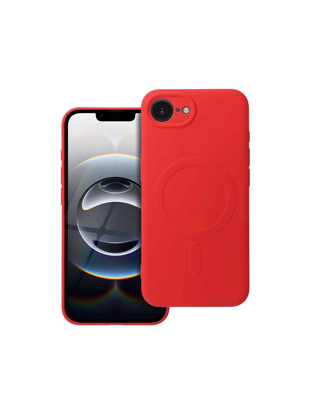Futerał SILICONE MAG COVER kompatybilny z MagSafe do IPHONE 16e (SE 4 2025) czerwony