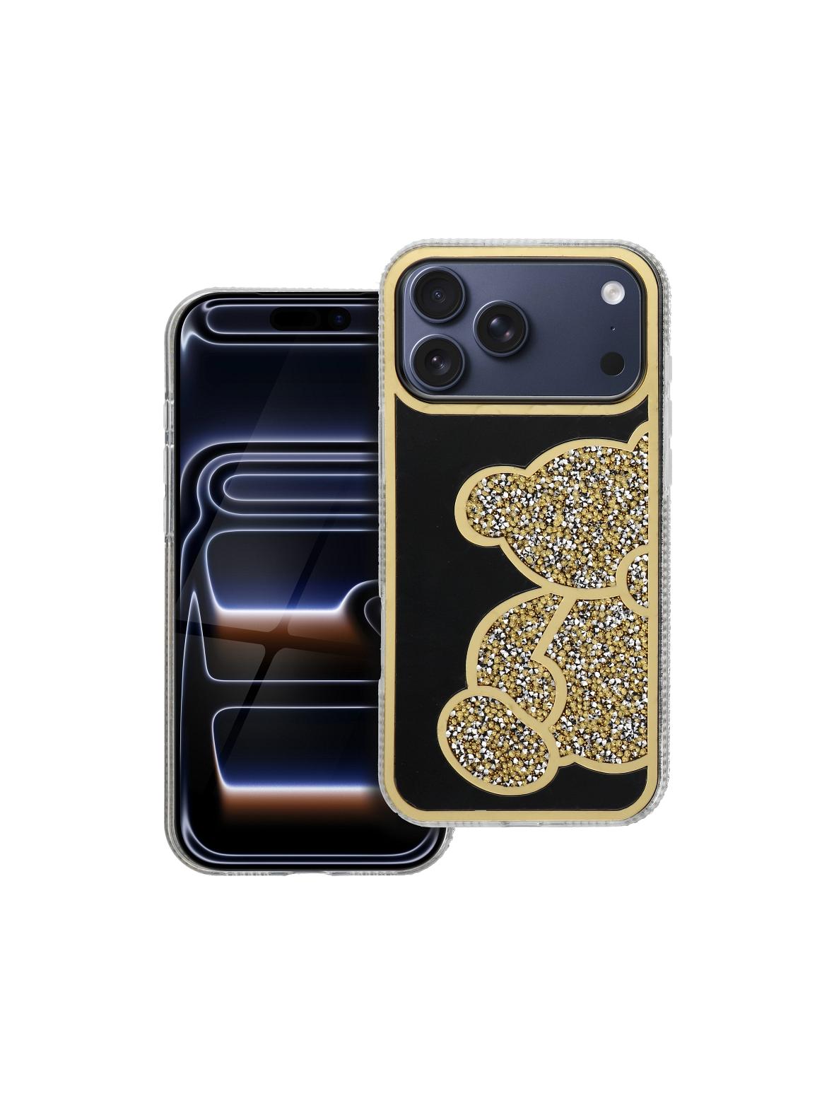 Futerał TEDDY BEAR do IPHONE 17 Pro Max złoty