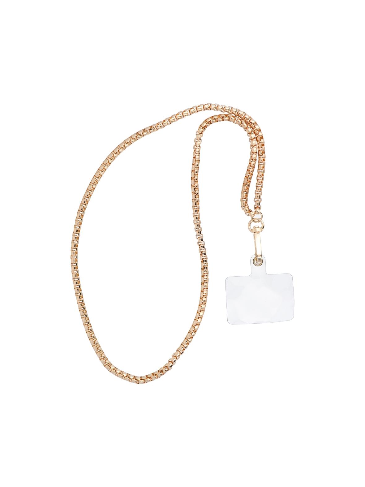 Smycz do telefonu, Zawieszka do telefonu - CHAIN #82 / długość sznura 80cm (40cm w pętli) / na szyję - złoty