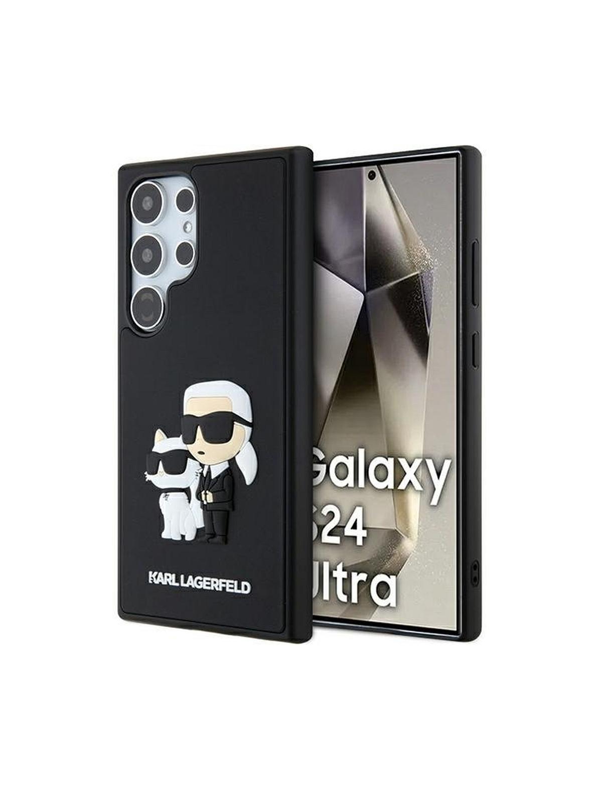 KARL LAGERFELD futerał do SAMSUNG S24 Ultra KLHCS24L3DRKCNK (3D RUBBER KC NFT) czarny