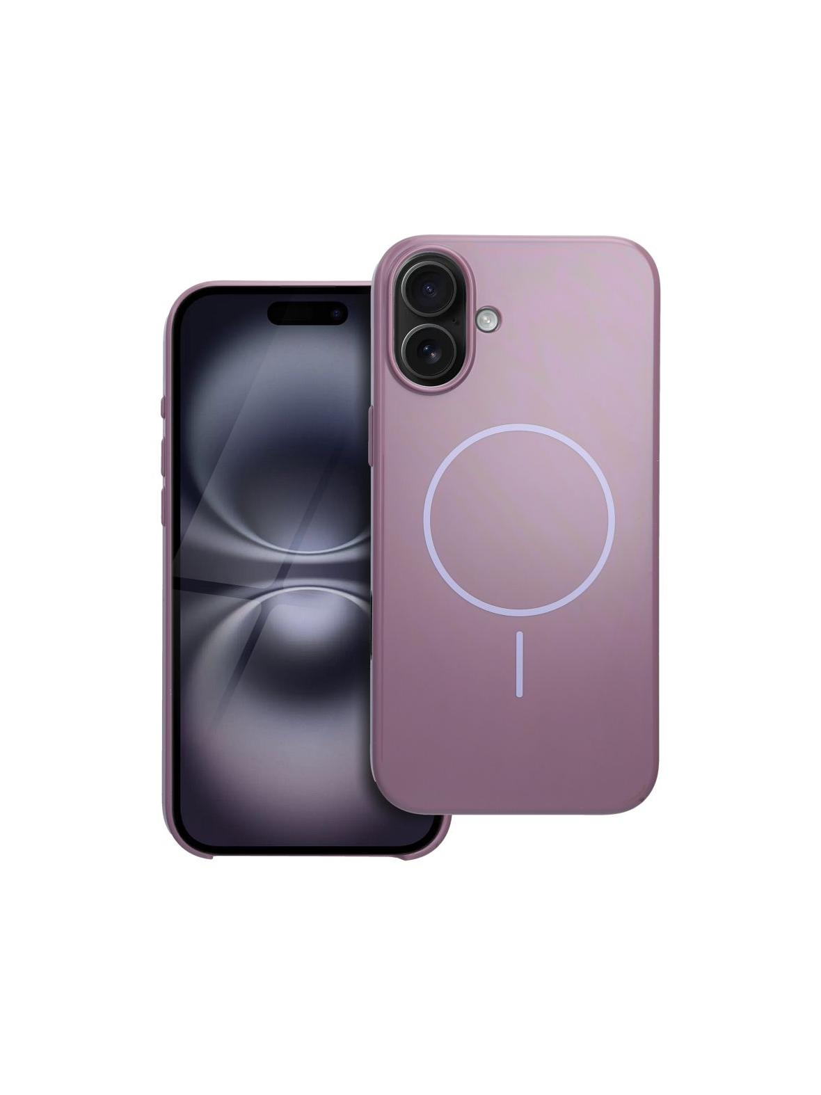 Premium Glossy Mag Cover kompatybilny z MagSafe i Camera Control button pasuje do IPHONE 16 PLUS fioletowy